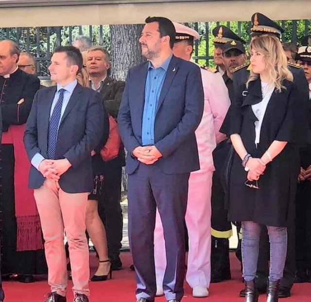 Marco Fioravanti - Matteo Salvini - Giorgia Latini