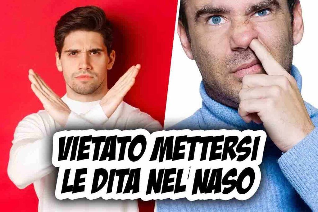 Mettersi dita nel naso