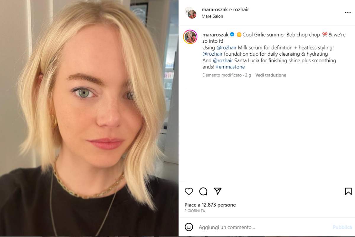 Cool girl bob, il taglio di Emma Stone è diventata la nuova tendenza estiva in fatto di hair style