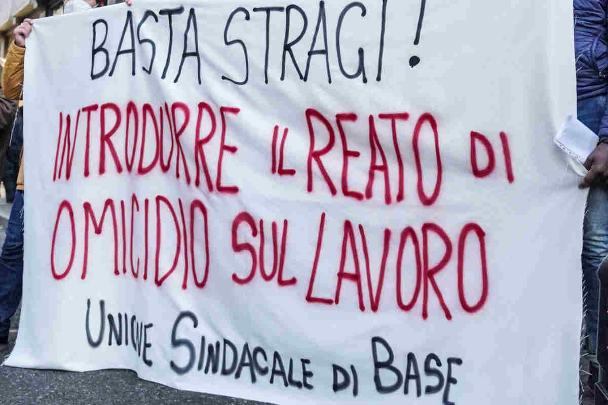 Raccolta firme per reato di omicidio sul lavoro Ascoli Piceno 