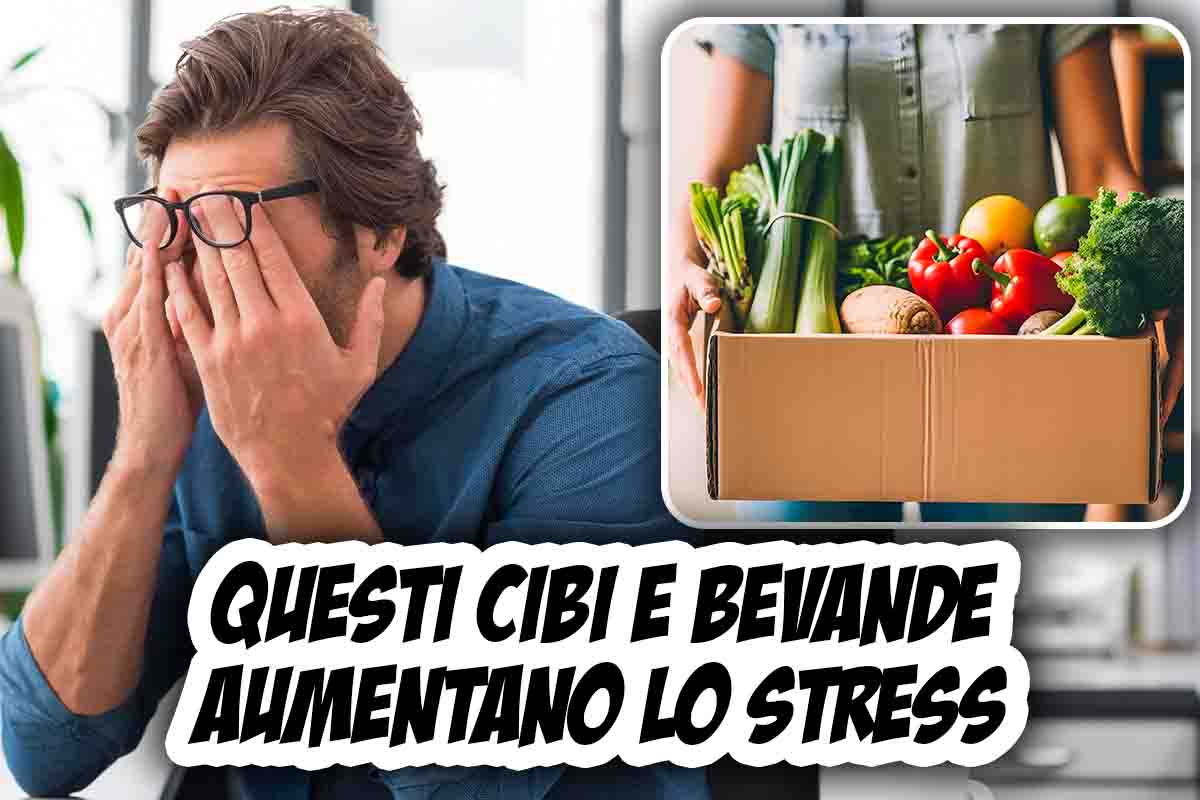 Stress aumenta con questi cibi e bevande