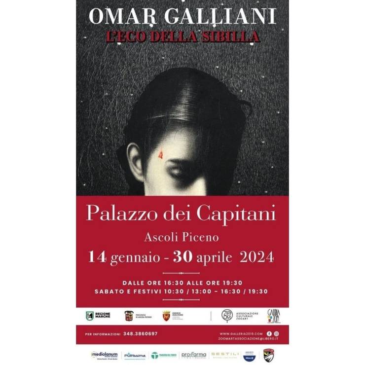 Ascoli Piceno, inaugurazione "Omar Galliani. L'eco della Sibilla"