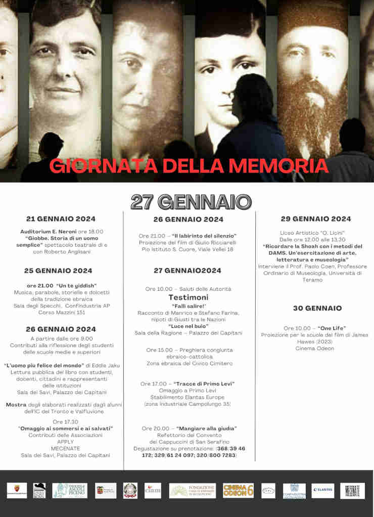 Eventi Giornata della Memoria Ascoli Piceno