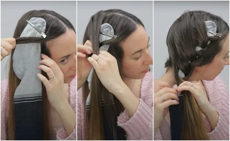 hairstyle capelli onde tutorial calzini myrta merlino piega 