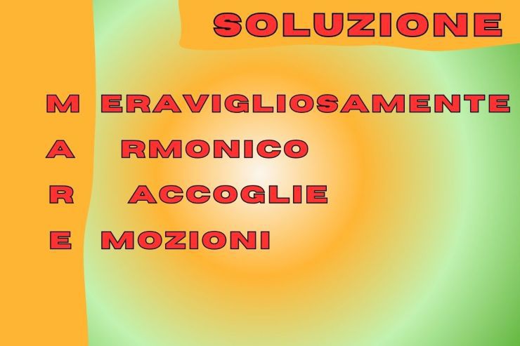 soluzione acrostico