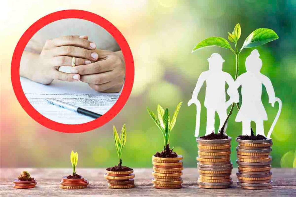 Coniuge separato o divorziato, quanto spetta di pensione di reversibilità