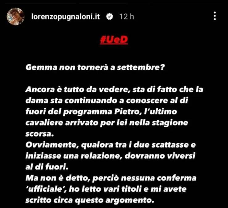 Gemma Galgani tornerà a Uomini e Donne?