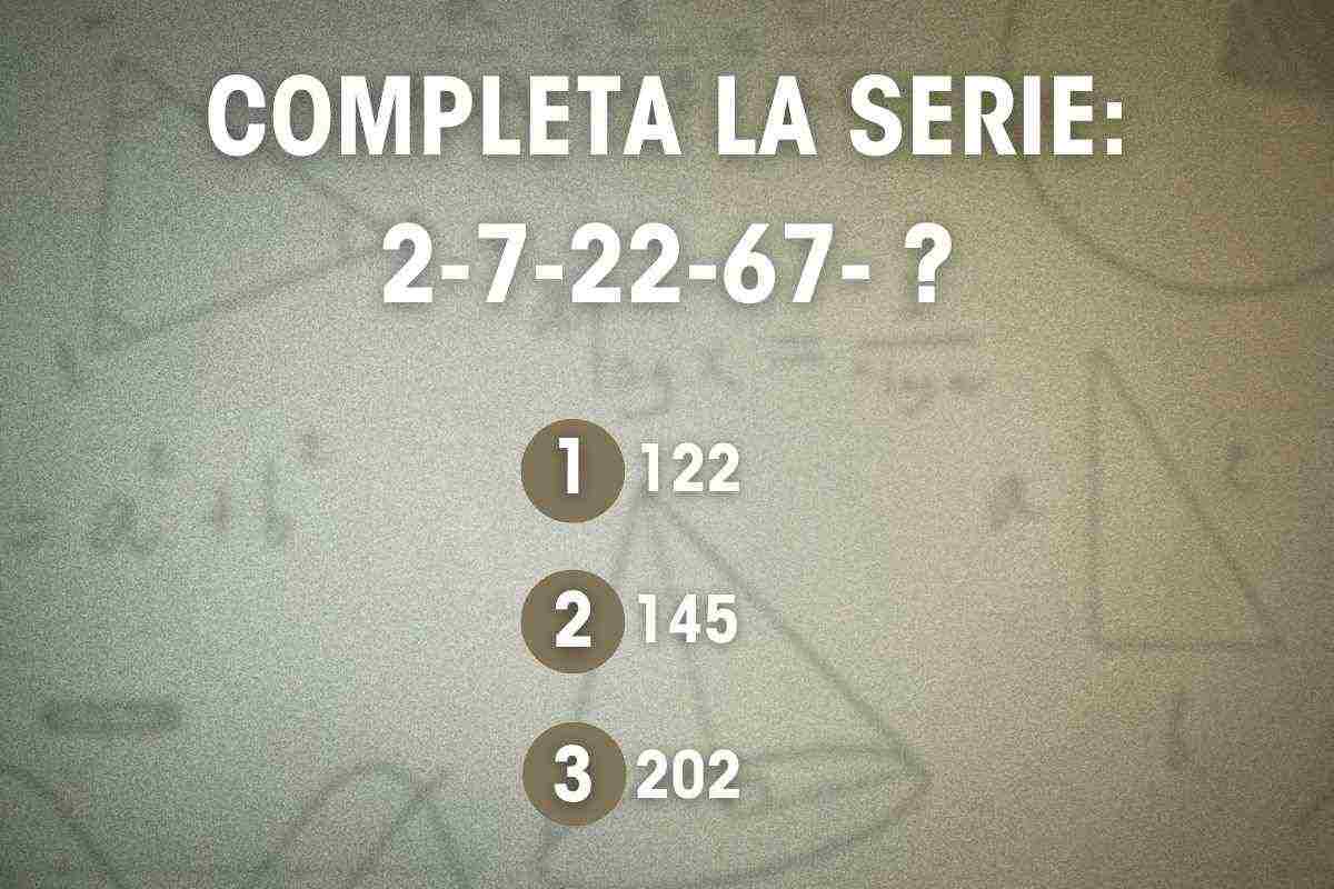 completa la serie in meno di un minuto