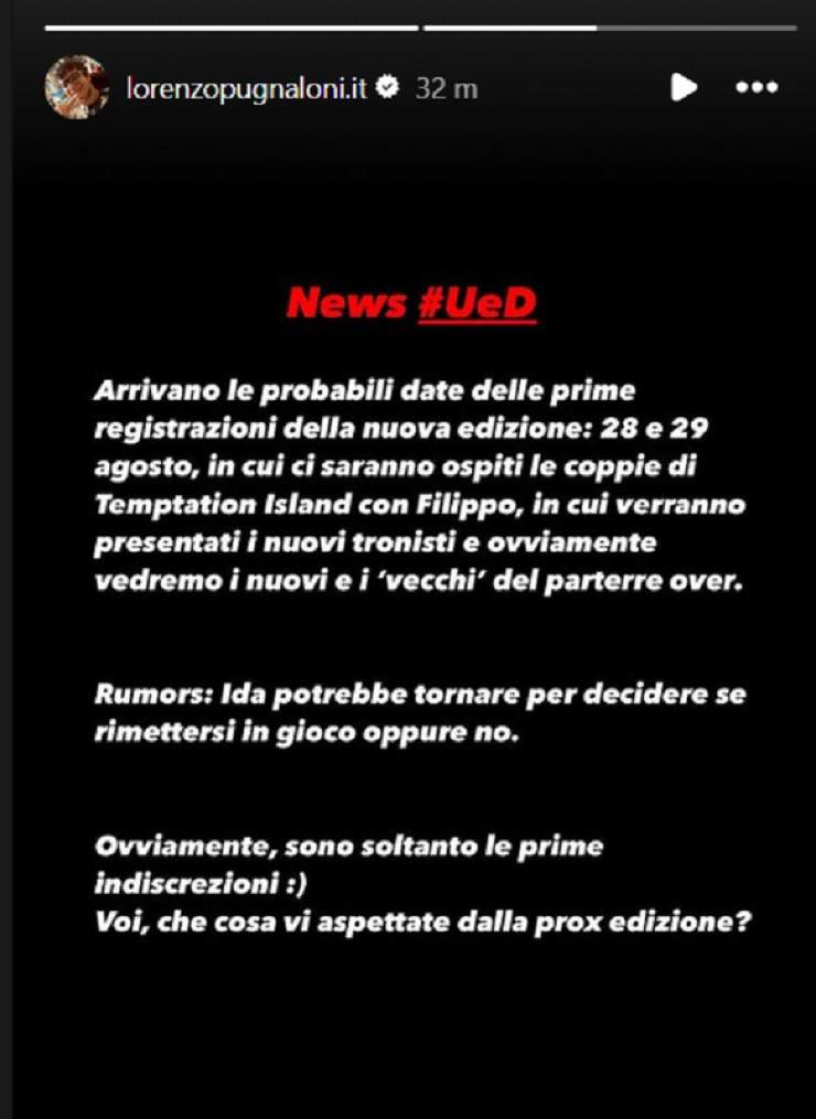 Uomini e Donne, arrivano le prime indiscrezioni