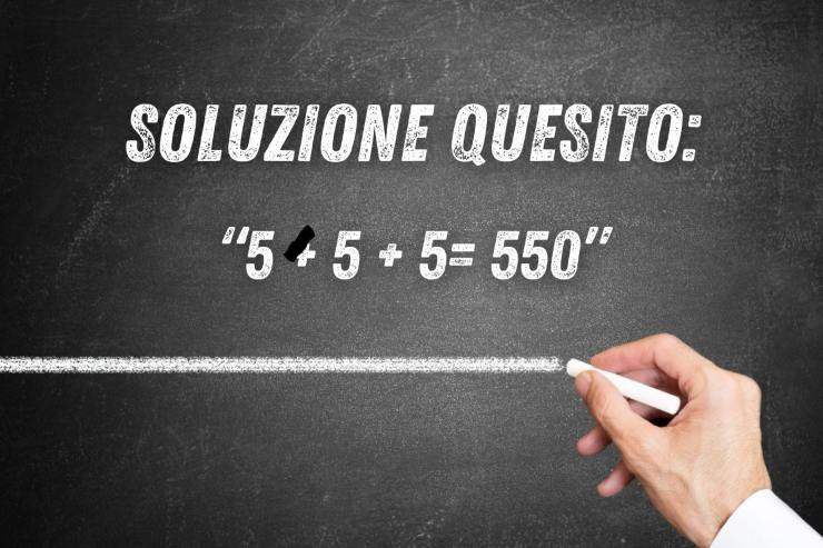 Test matematico: soluzione