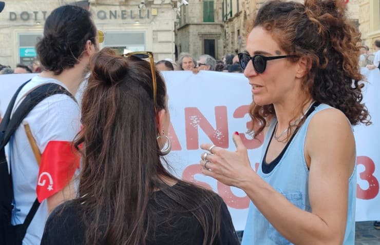manifestazione antifascista lorenza roiati