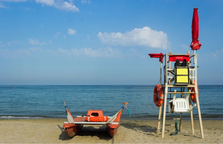 salvataggio postazione spiaggia