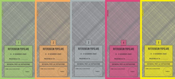 schede referendum 2025