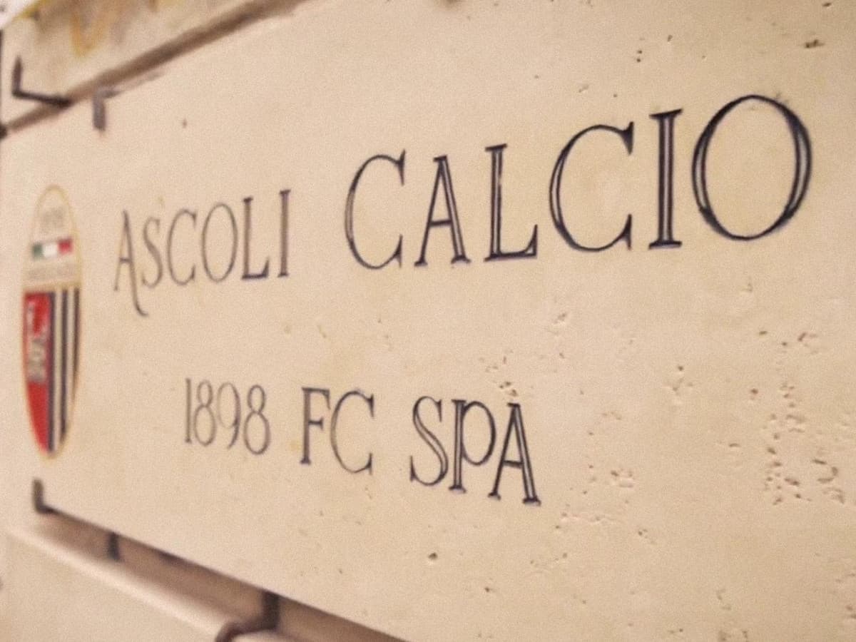 ascoli calcio targa sede