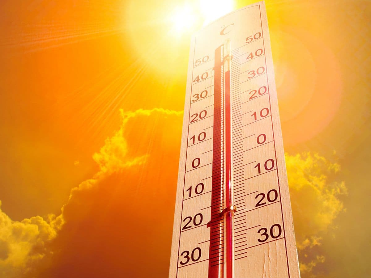 caldo meteo termometro