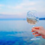 bicchiere vino mare
