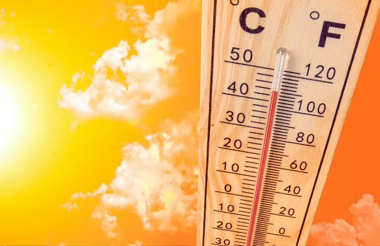 caldo sole termometro