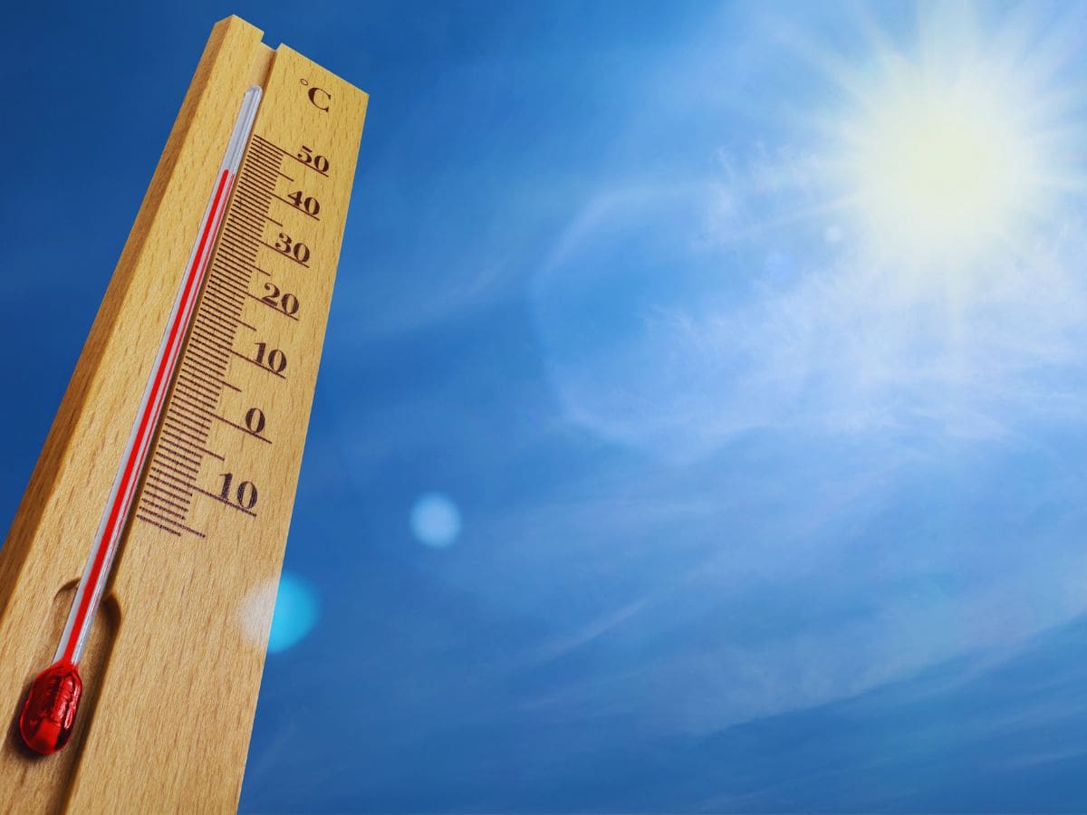 meteo sole caldo termometro