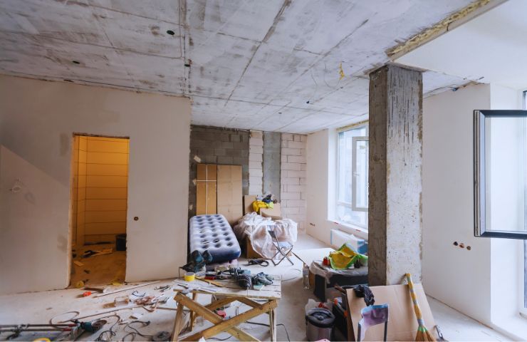 cantiere edile appartamento