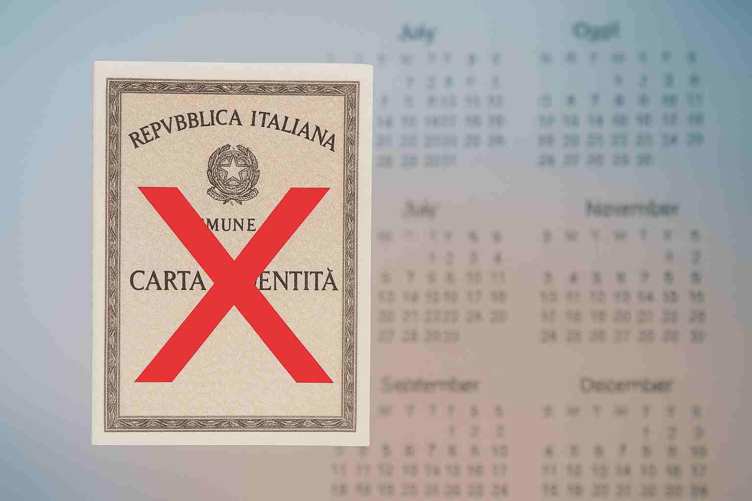 La carta d'identità cartacea