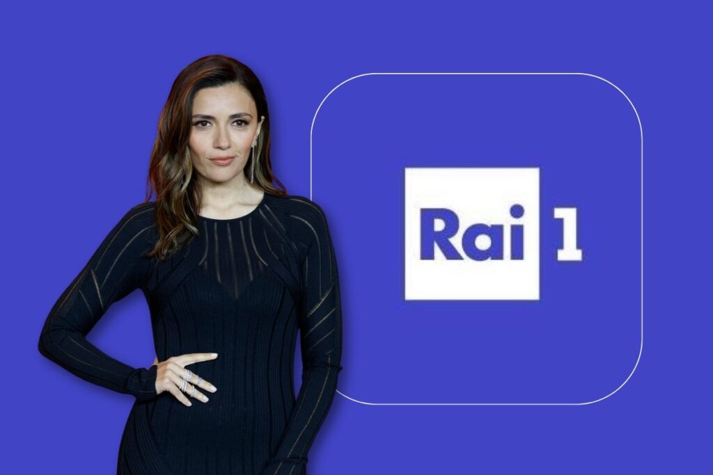 Serena Rossi e logo Rai1