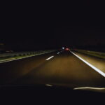 strada auto notte
