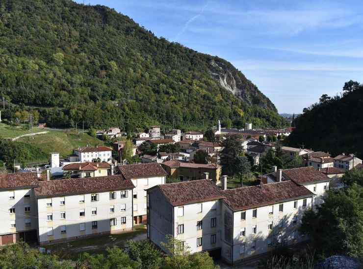 Una città dall'alto