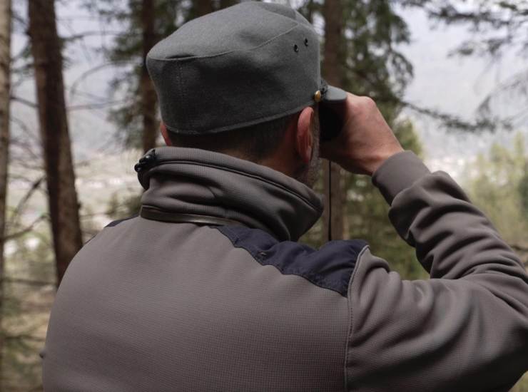 Un forestale in azione