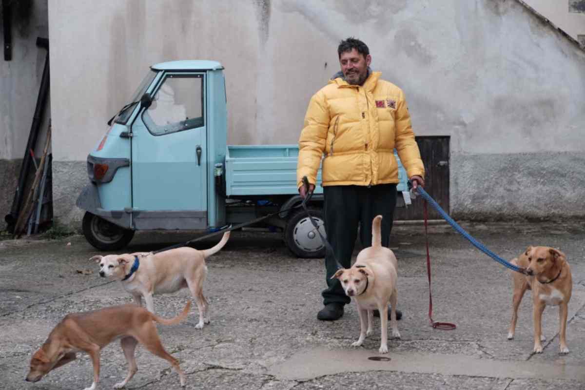 Roberto Renga coi suoi amici a 4 zampe