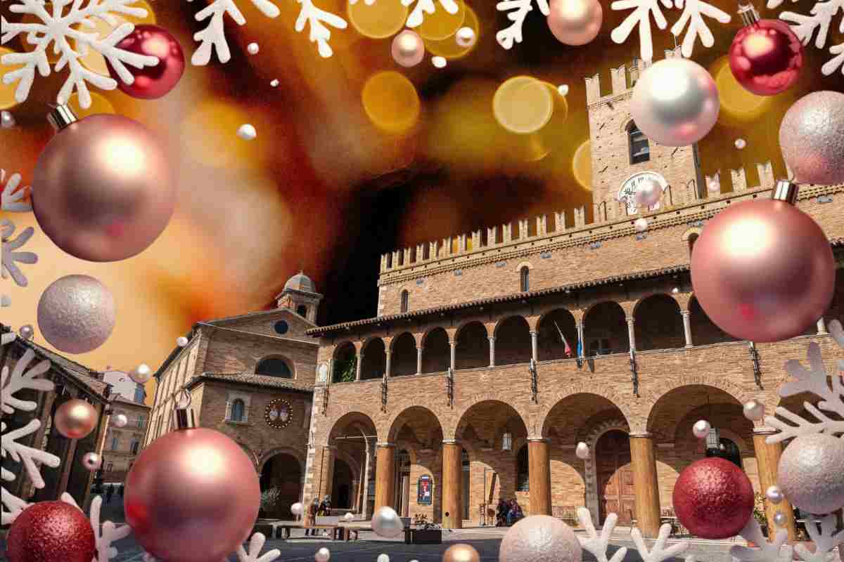 Ascoli Piceno ridipinta in atmosfera natalizia