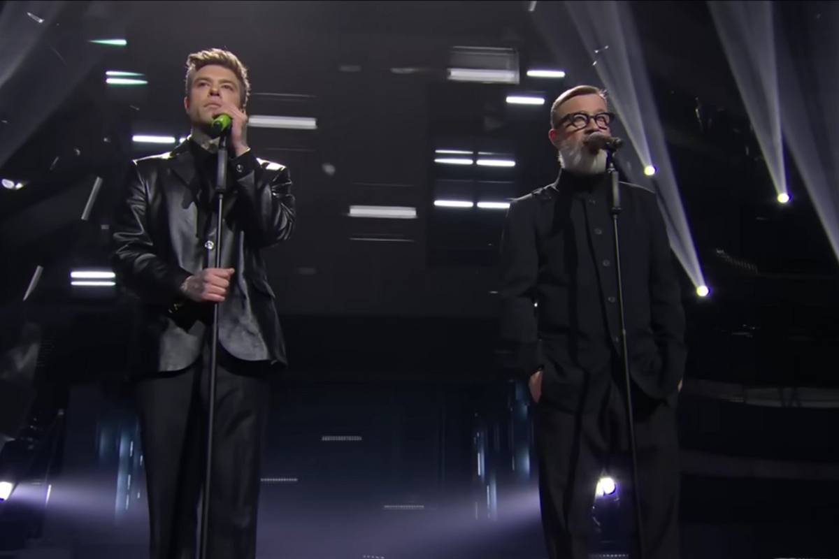 Fedez e Marco Masini a Sanremo 2025
