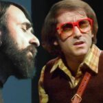 Ivan Graziani e sullo sfondo il figlio Filippo