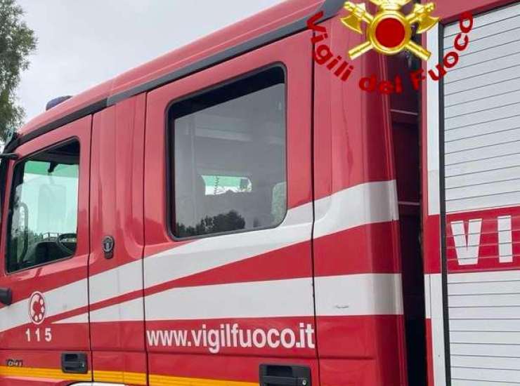 I vigili del fuoco in azione