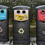 I bidoni della raccolta differenziata