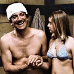 Jodie Foster in Casotto insieme a Gigi Proietti