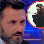 Sossio Aruta e nel tondo una donna misteriosa