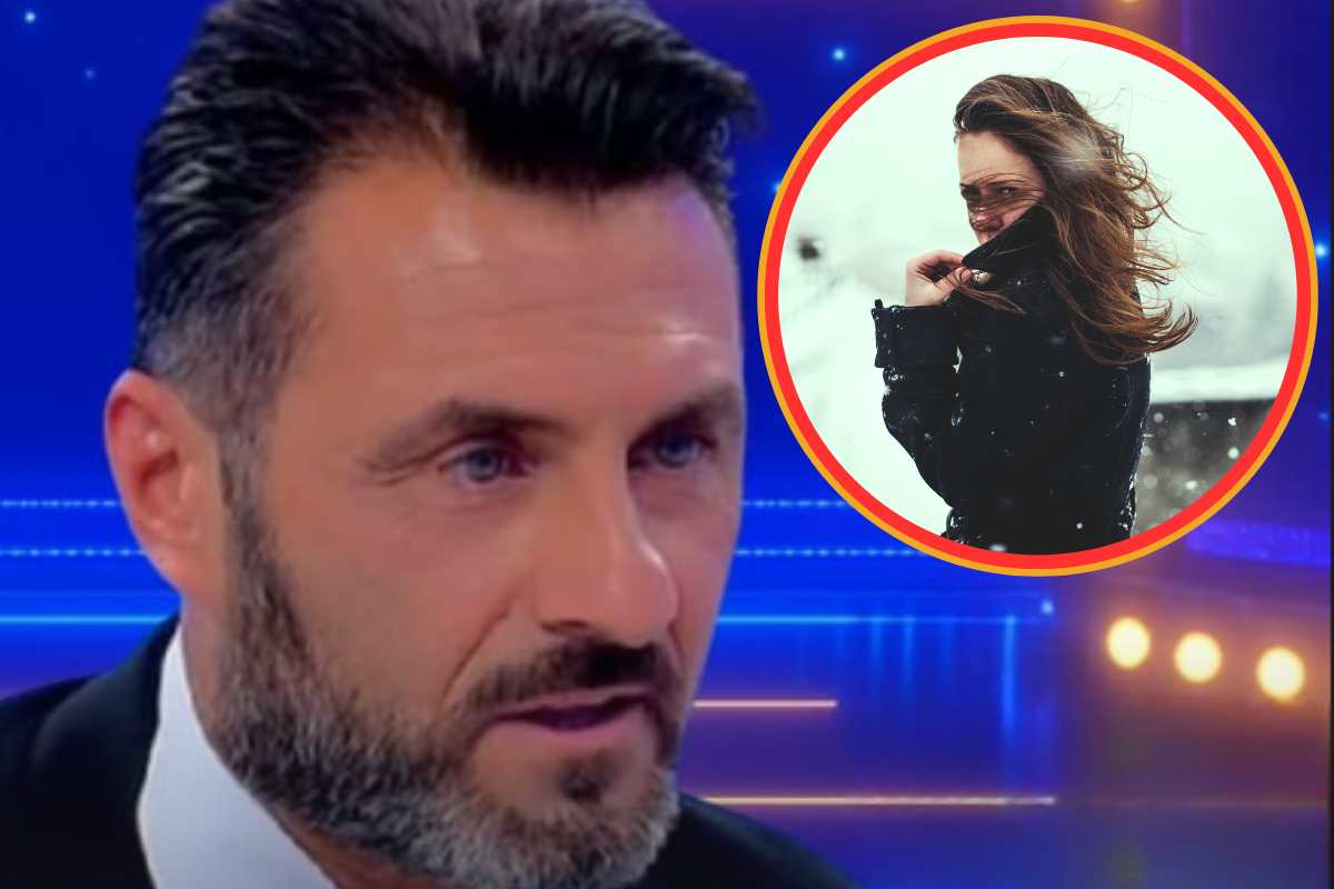 Sossio Aruta e nel tondo una donna misteriosa