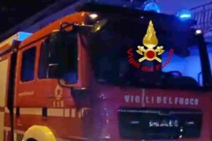 I vigili del fuoco in azione