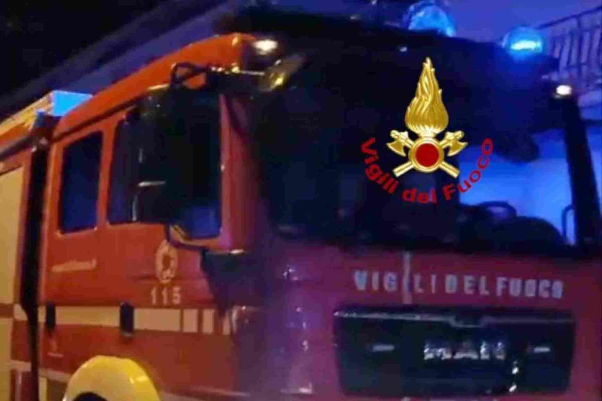 I vigili del fuoco in azione