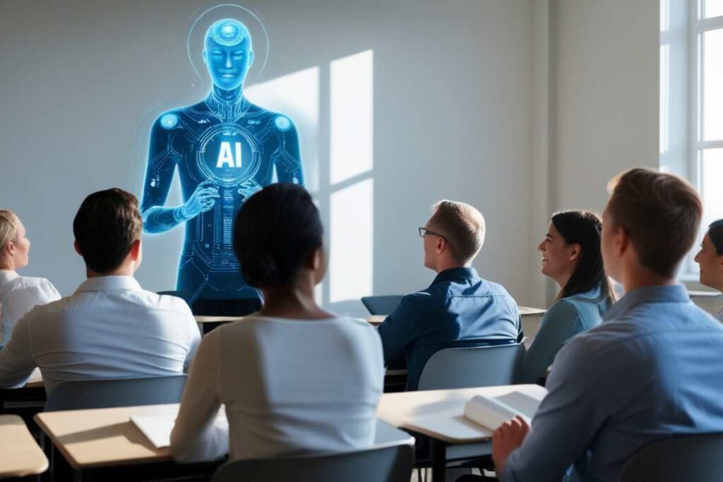 persone in aula intelligenza artificiale