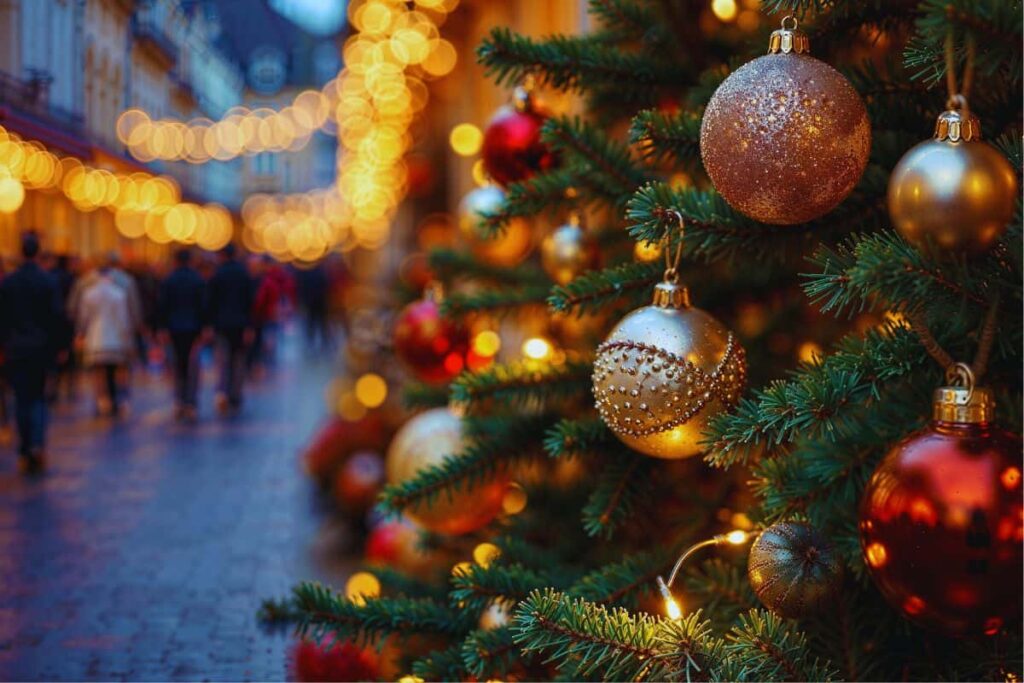 natale albero città