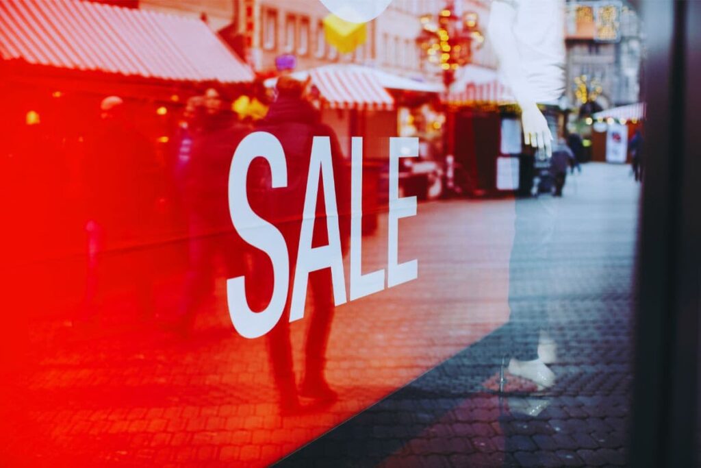 saldi vetrina inverno